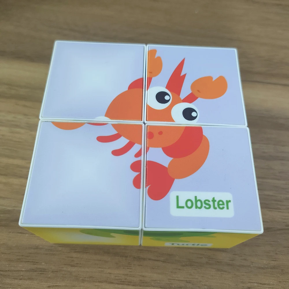 4pcs 4cm Hot Sale Plastic Magic Magnetic Cubes Blocks Toys For Kids