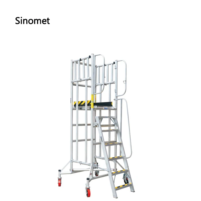 
Easy install folding aluminum scaffolding ladder 