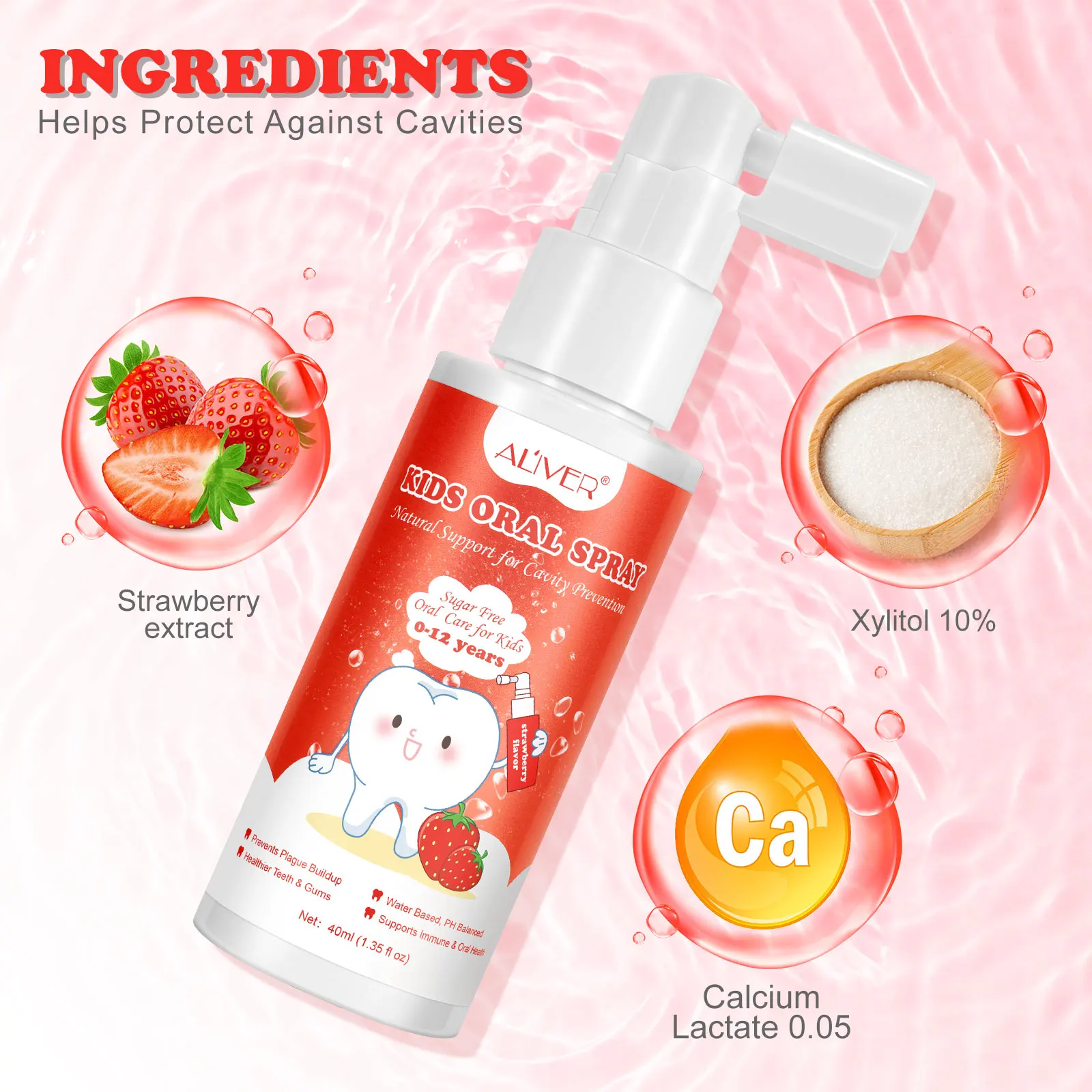 Children Toothpaste Helper Mouth Wash Cavity Prevention Anticavity Mundspray Spray Bucal Mouth Spray With Fluoride Free