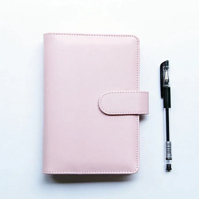 Wholesale B5 A6 School Notebooks Journal Customized Leather Note book With Card Holder