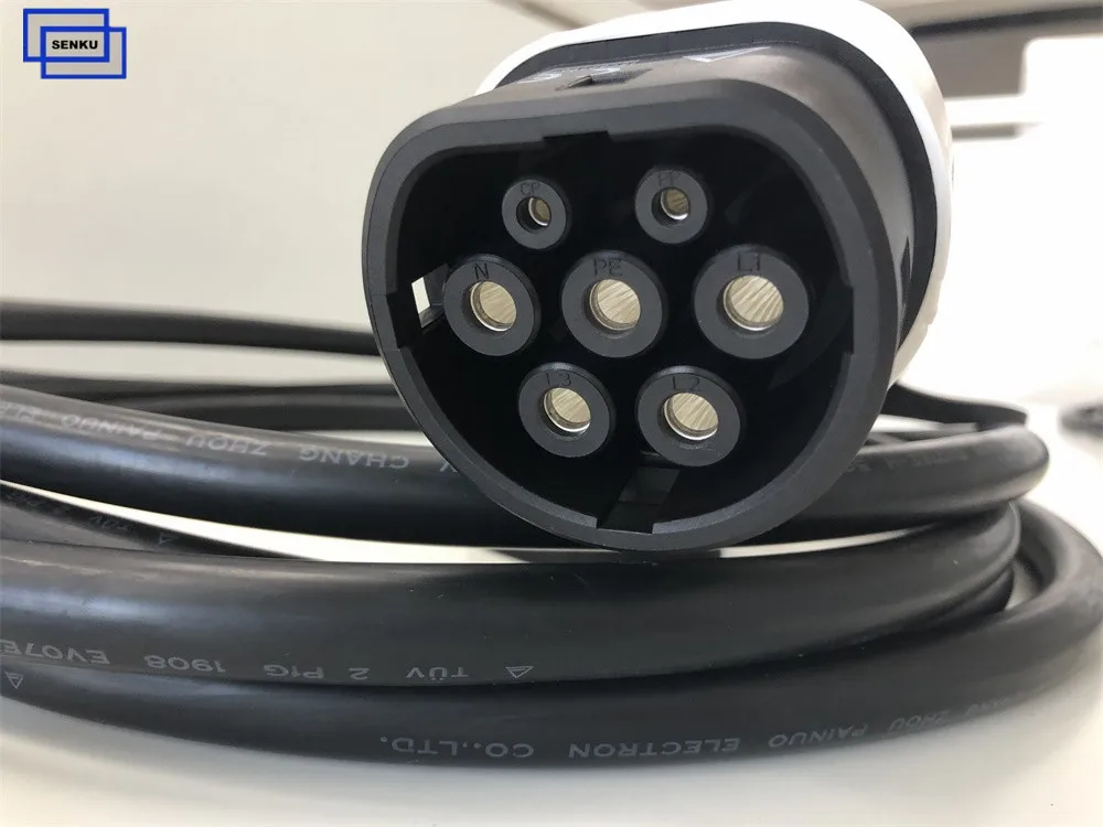 
Electric Charging Station Female Type 2 EV Connector 250V AC 16A 