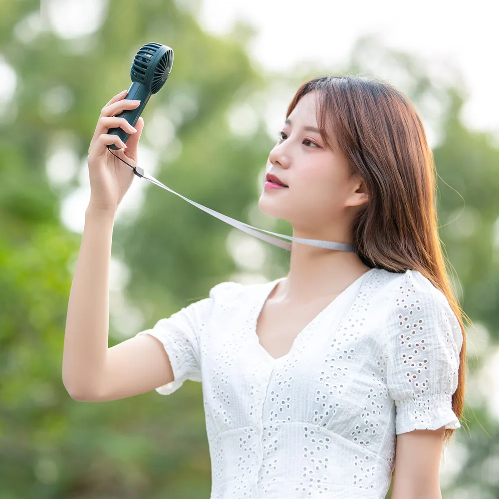 2023 High Quality 1200Mah Long Battery Life 3 Speeds Quiet Brushless Rechargeable Portable Pocket Mini Handy Handheld Fans