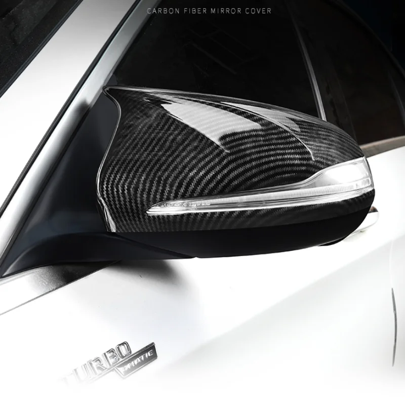 Cheap Promotion ABS Carbon fiber Rear view mirror decorative cover For Mercedes-Benz W205/X253 GLC/C253 GLC COUPE/W213