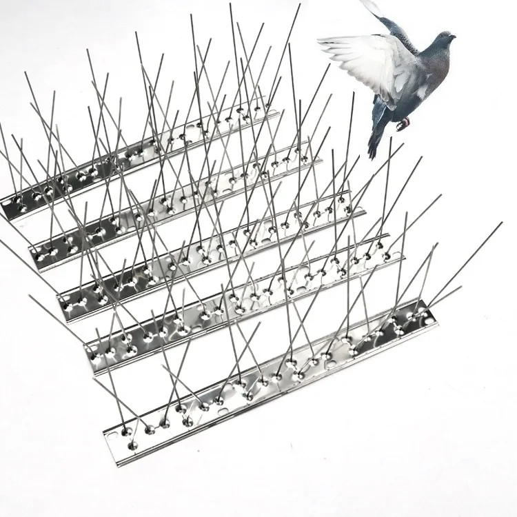 Durable and sturdy waterproof stainless steel metal pigeon bird spike for sale
