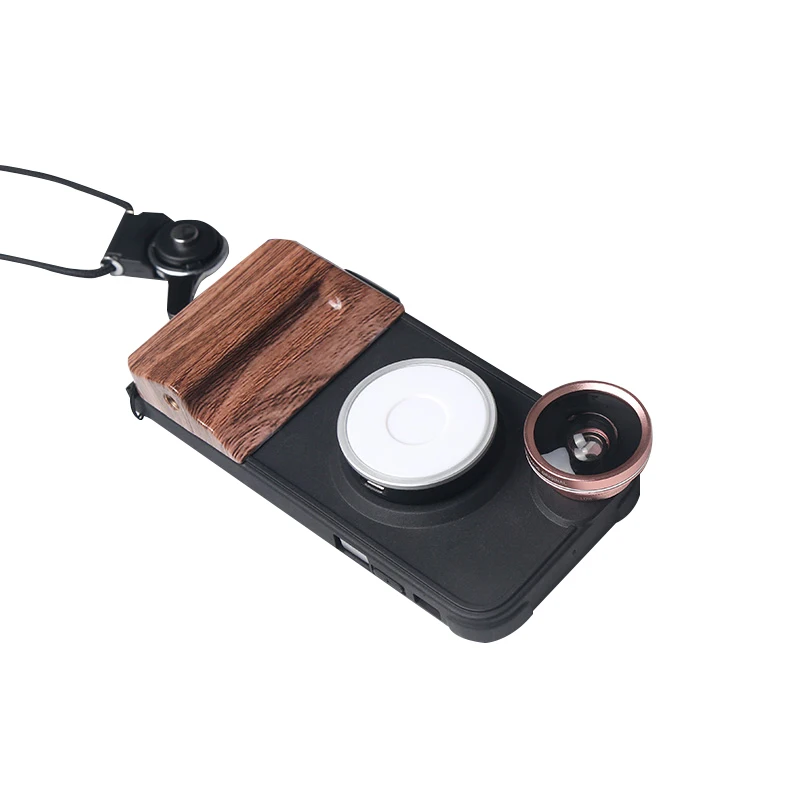 High quality selfie ring light phone case SLR Camera professional cold+warm fill light lens for mobile phone ring light case