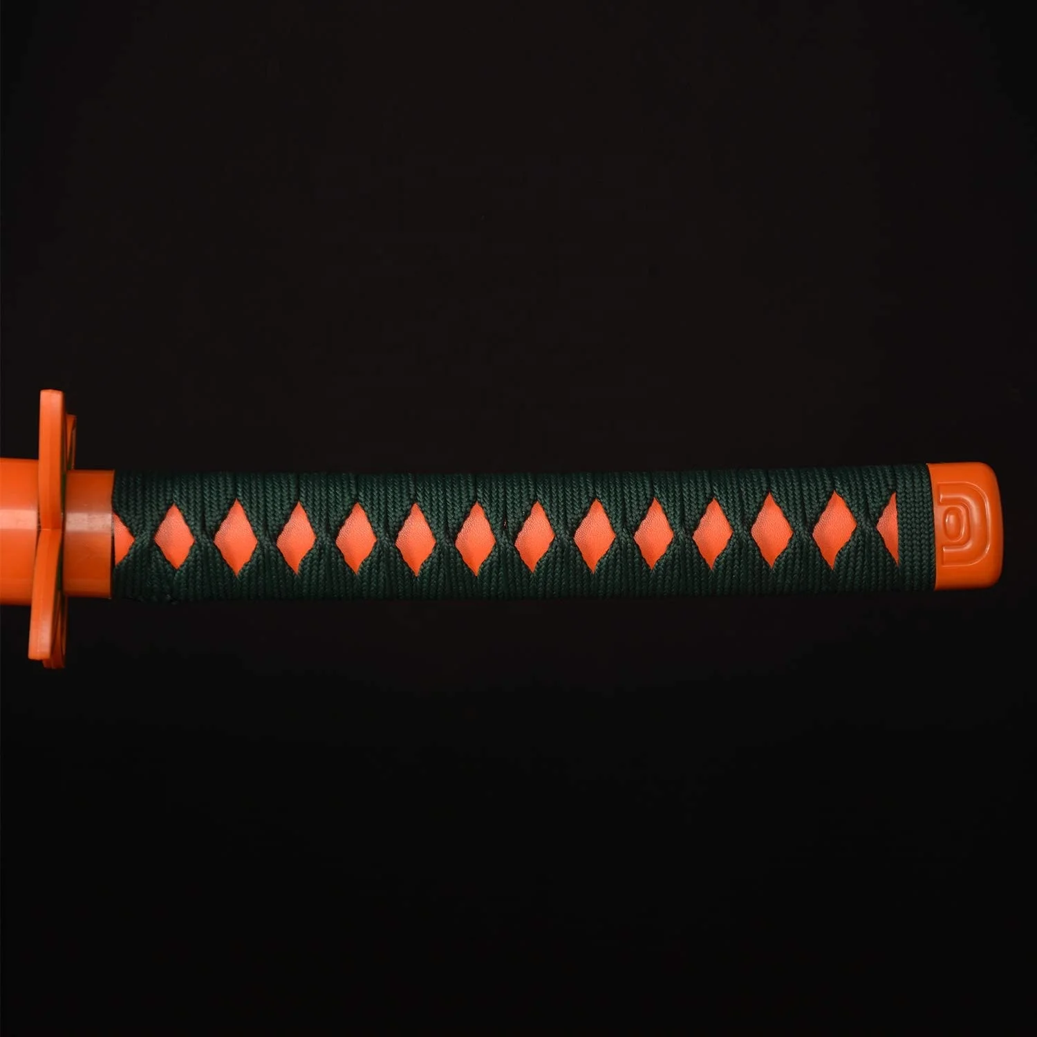 HUAYI 41Inch/104CM Decorative Collectible Sword Tanjiro Black Knife Autumn Water wooden Anime Samurai Sword Demon Slayer Sword