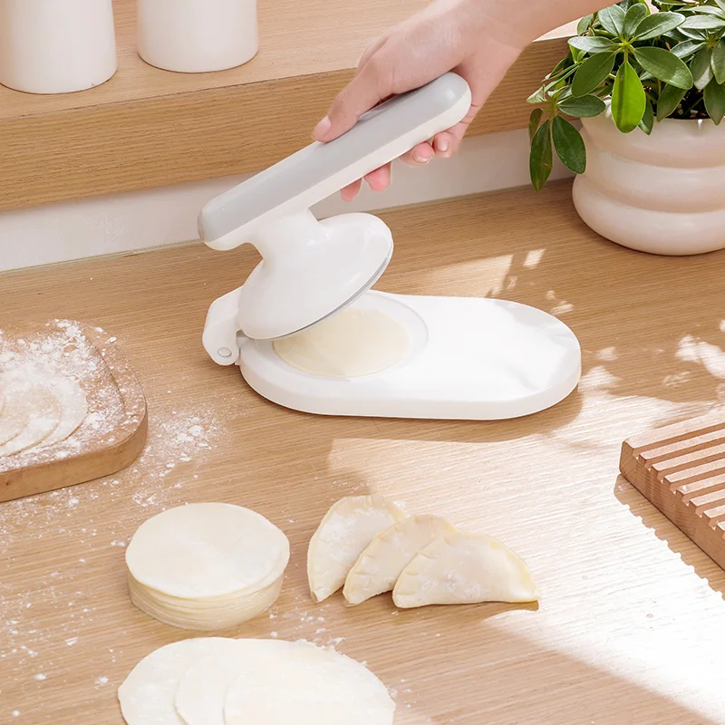 New Dumpling Skin Pressing Tool for Home Use Dumpling Making Steamed Bun Mold Dumpling Rolling Leather Maker