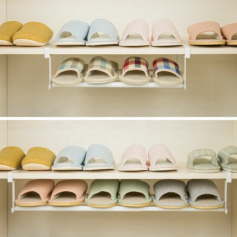 Multifunctional Expandable Adjustable Hanging Shoe Holder Under Shelf Organizer Shoe Rack Storage Shoe organizer