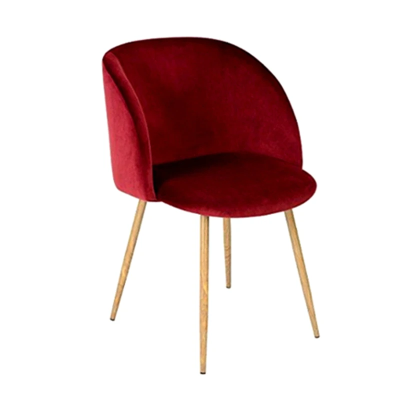 OEM Royal egelent comfortable soft nordic blue velvet dining room chairs home office chair living room chairs with gold legs