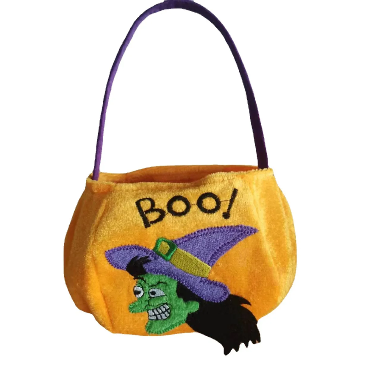 Halloween trick or treating bucket Pumpkin candy basket Reusable goodie bag for kids Halloween party supplies Halloween basket
