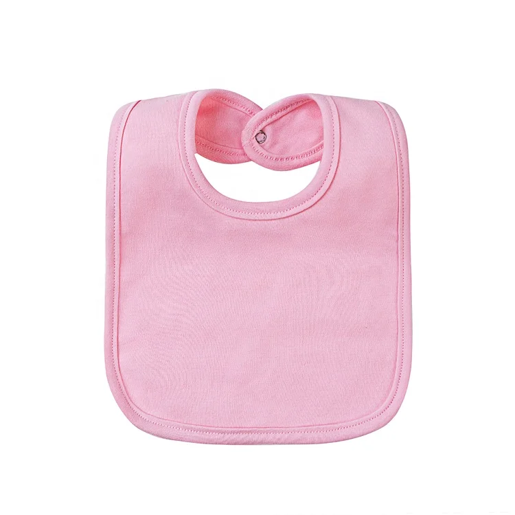 wholesale custom red color cotton bibs baby set bibs for eating drooling teething