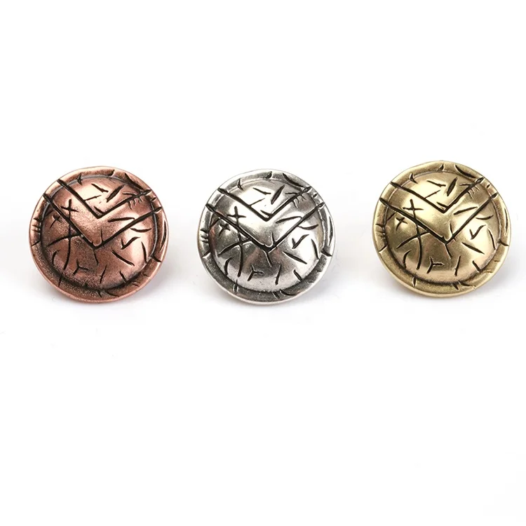 Antique Spartan Style Warrior Shield Beads Umbrella Rope Woven Bracelet Accessories