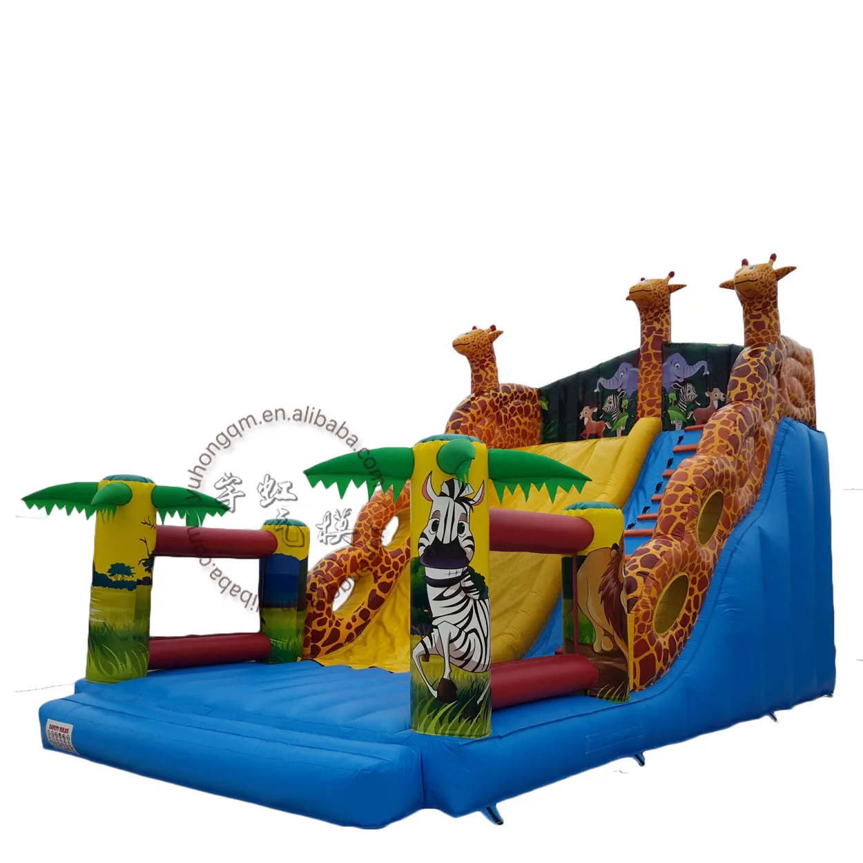 Три жирафа высокое качество красивый открытый большой прыжки детская площадка парк водные горки для детей