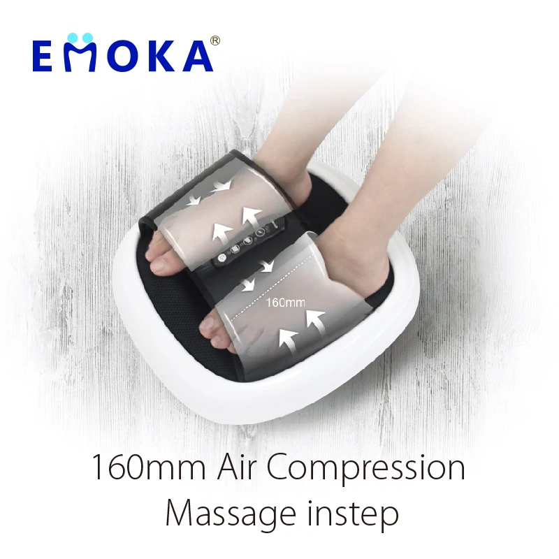 EMOKA wholesale Deep Pain Relief Shiatsu Electric Vibrating Foot Massager