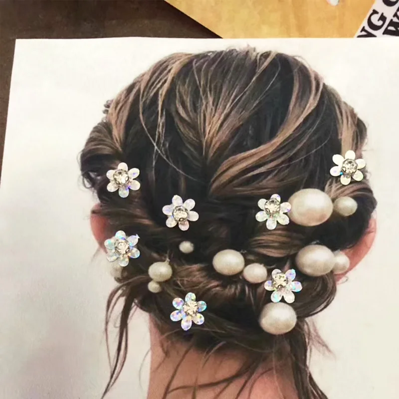 New Fashion Glitter Powder 12mm 15mm 18mm 25mm PET Film Flower For Garment Handicrafts Hair Shoes Bags DIY Accessories