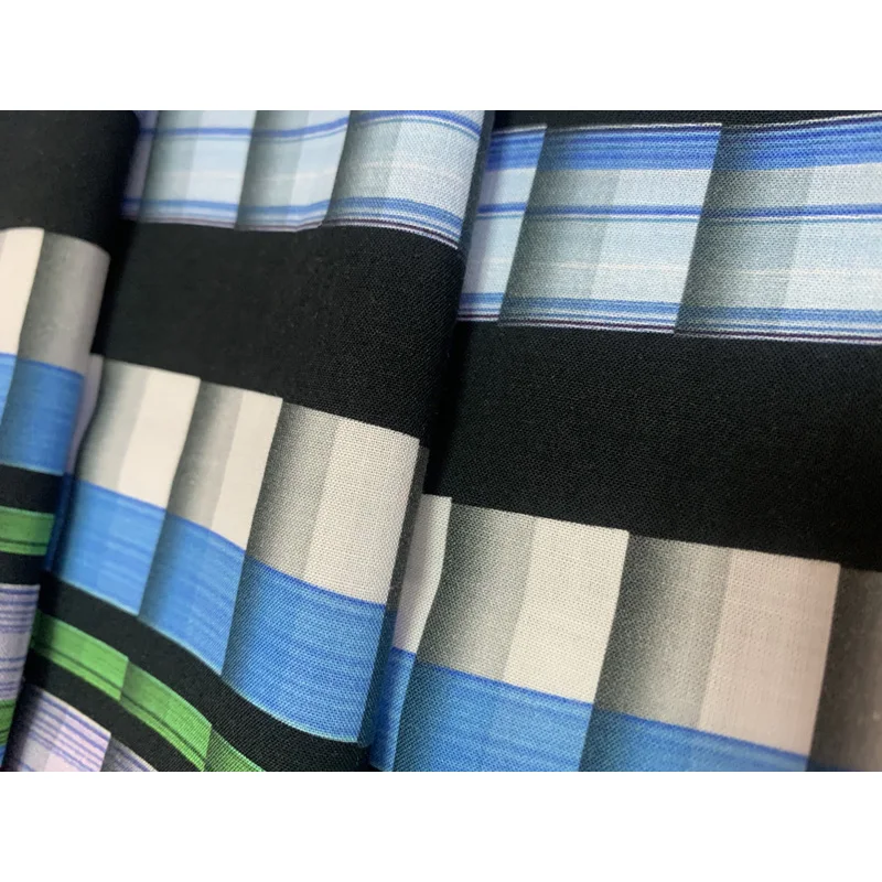 Selling well around the world New arrival tie-dye pleated crinkle 40s Rayon Digital fabric