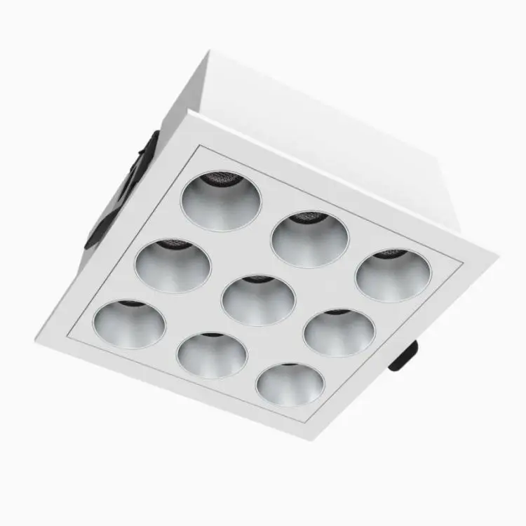 Industrial Design Adjustable LED Spotlight Wholesale Rectangle Recessed Square Spot Lights Fixture Office Outdoor Home Office