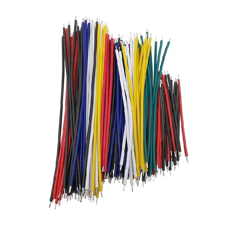24AWG  Wire Cable Kit Tin-Plated Solder Cable Flexible PVC Electronic Wire 5cm 8cm 10cm 6 Colors