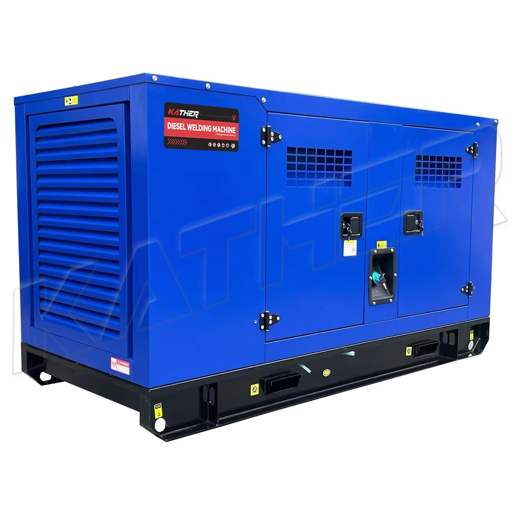 KATHER 50hz/60hz 30kw 50kw Water Cooled Diesel Generator Welding Machine Diesel Welder 50kva 60kva 80kva 100kw Silent Generator