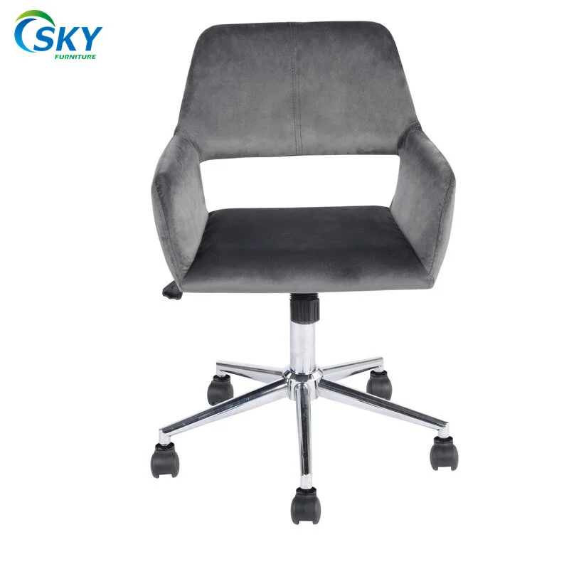 SKY home work essentials upholstered new design beige fashionable swivel adjust height home office chair ergonomic in home