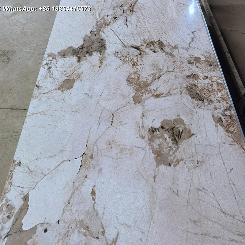 SPC Wall Panel faux stone board PVC Marble Sheet UV Panel Interior PVC Paneling high glossy UV board