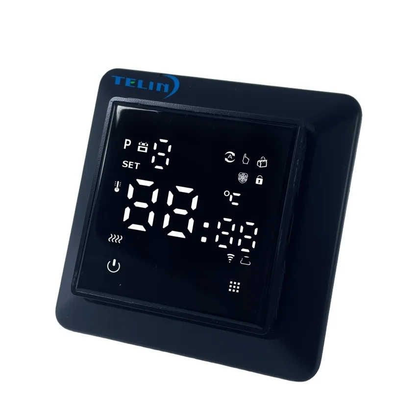 Telin AC502-WIFI Tuya Zigbee Digital Smart House Sauna Rooms Hydronic Floor Heating Thermostat Wireless Wifi Smart Thermostat