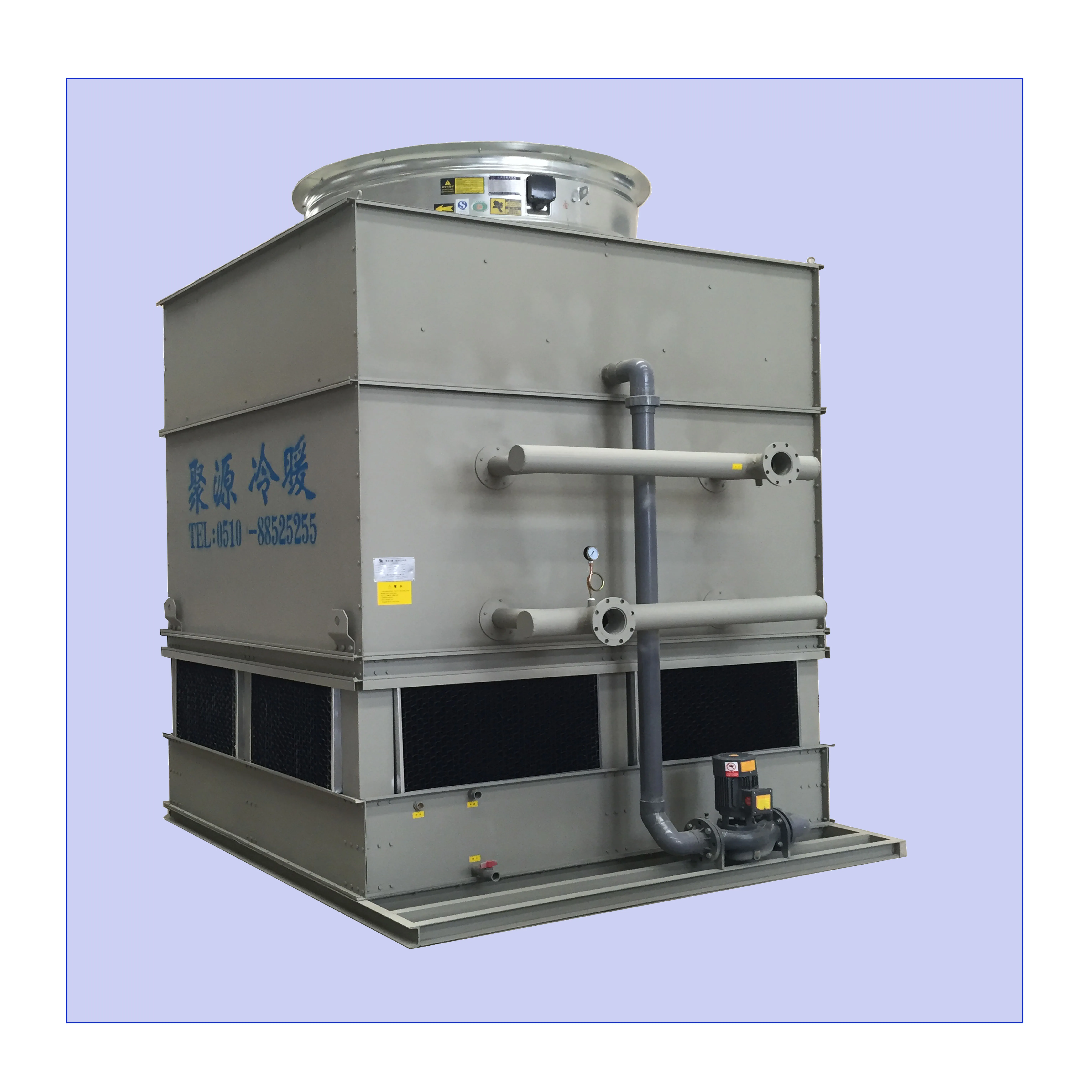 Водосберегающая Закрытая охлаждающая башня JUYUAN, 80 тонн под заказ, 80-тонная Закрытая охлаждающая башня