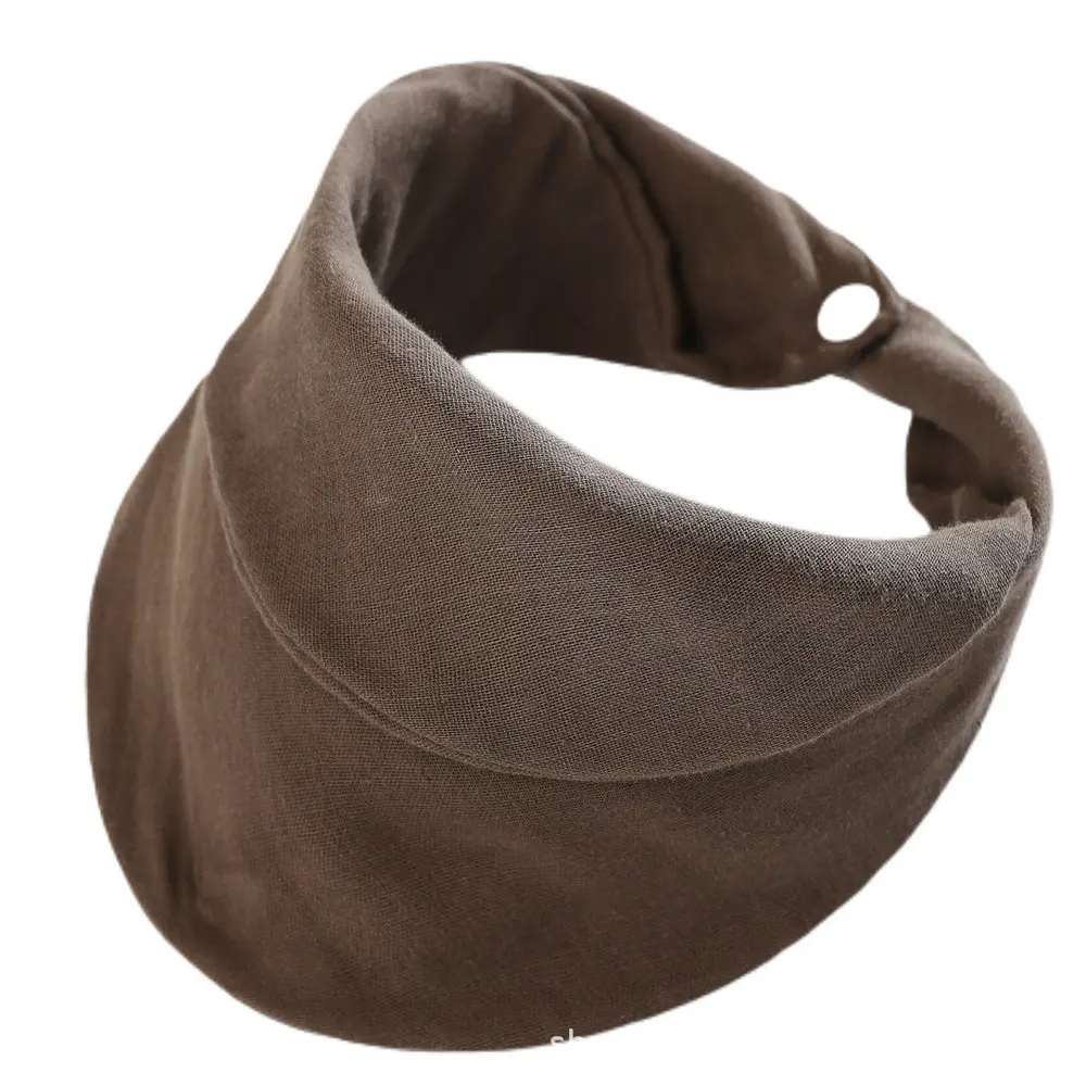 100%  cotton muslin baby bibs Newborn Snap Button Soft Triangle Saliva Towel Burp soft absorbent Cloth Feeding Drool Bibs