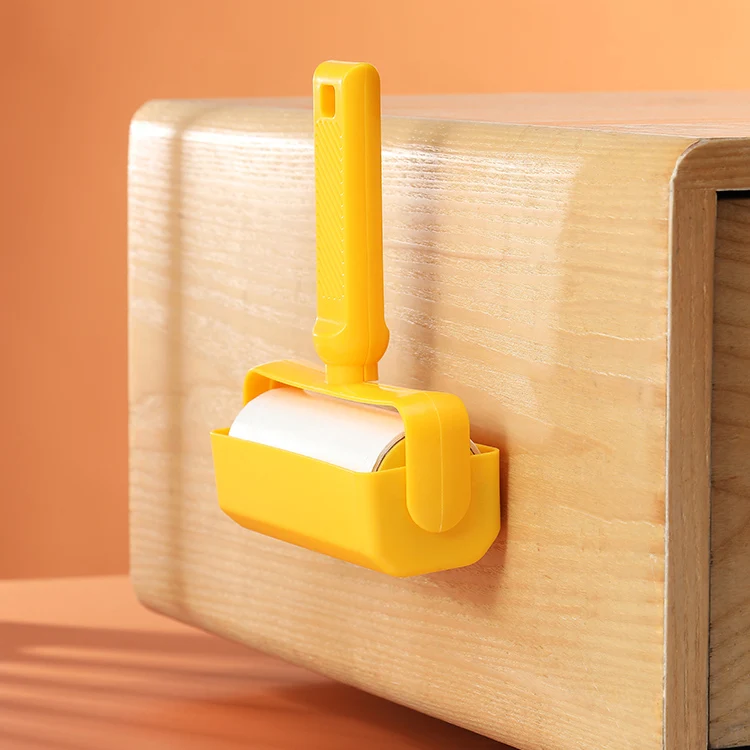 Custom Promotional Heavy Duty Mini Travel Handle Hair Carpet Cleaning Sticky Paper Lint Roller