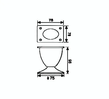 wholesale metal furniture modern style stainless steel chrome sofa feet chair feet sofa leg for sale