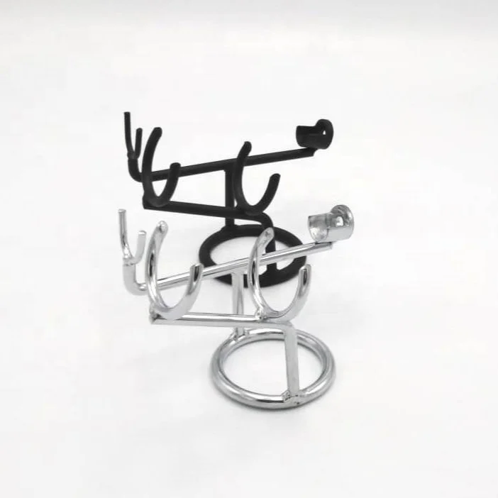 Профессиональная металлическая безопасная подставка для бритвенной щетки, металлическая профессиональная безопасная подставка для бритвенной щетки с пользовательским логотипом