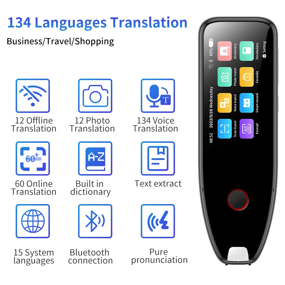 2022 Hot HD Voice Activated Recorder Long Time Recording Device Mini Digital Voice Recorder Sound Battery Audio Translation Pen