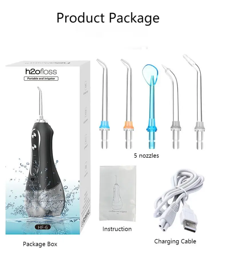 Hygiene Portable Mini Water Oral Irrigator Teeth Cleaning Electric Power Cordless Irrigator For Oral