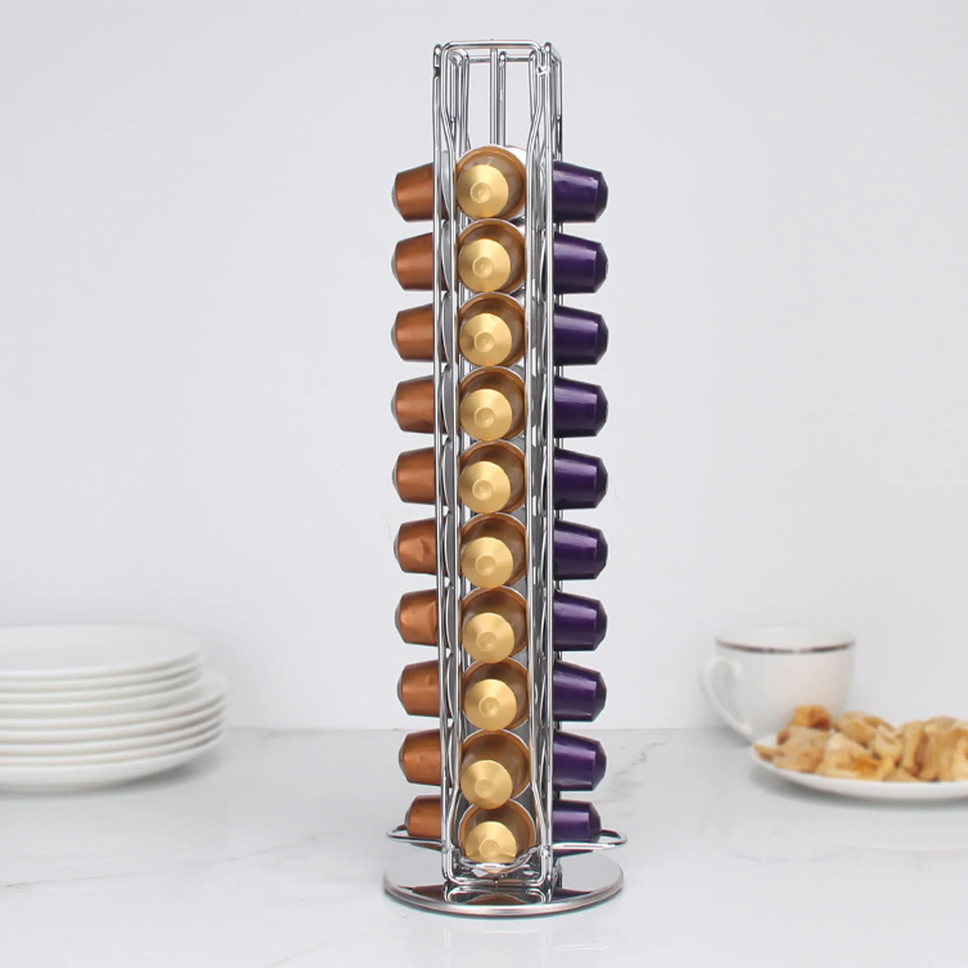 Sweet Treats Nespresso Coffee Capsules Holder Carousel Holds 40 Nespresso Pods