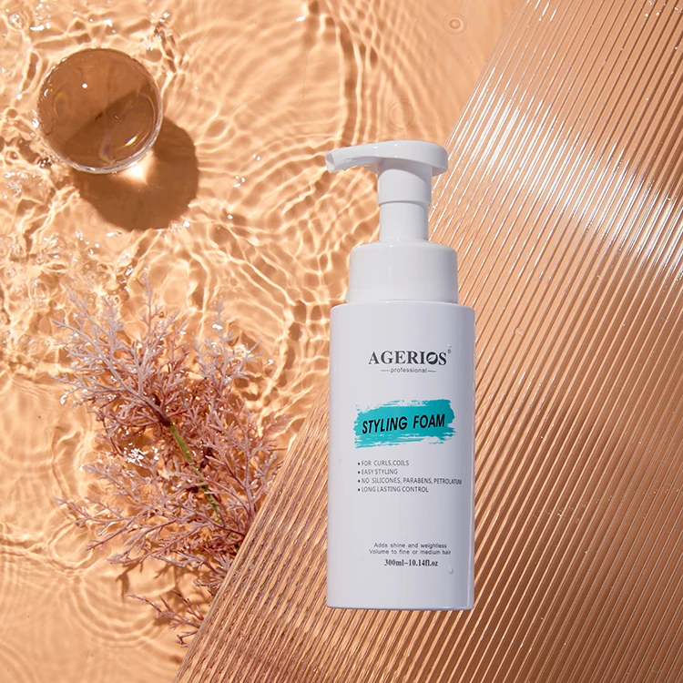 Hot Sale Fashion Style Strong Hold Hair Foam Mousse Curly Styling Hair Edge Control styling foam