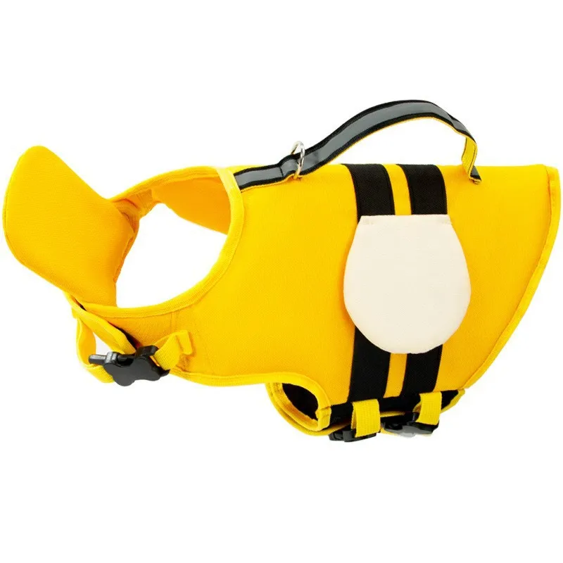 Summer Animal Shape Small Bee Dog Life jacket Medium Small Dog Swimwear Pet Buoyancy Jacket clothing