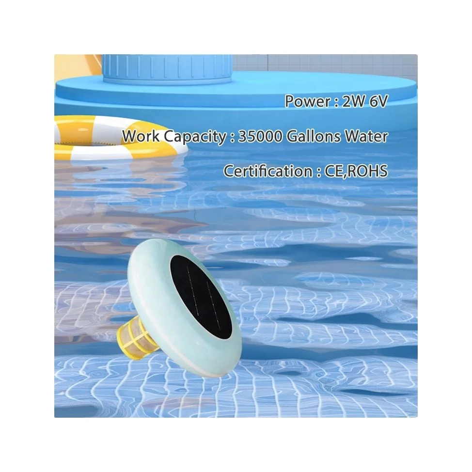 customization portable Water Purifier Cleaner Salt Chlorinator Solar Powered Swimming Pool Ionizer