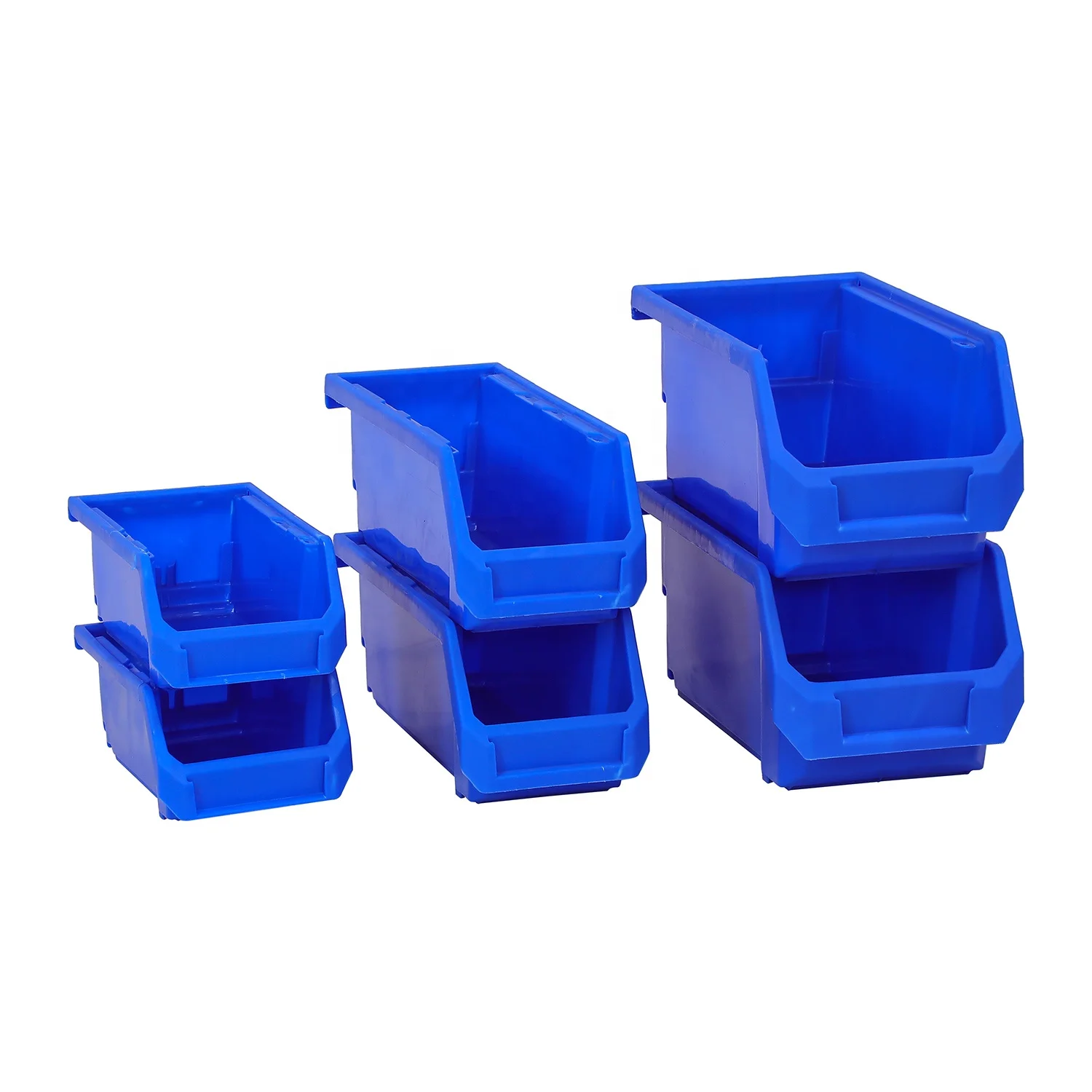 warehouse plastic stack and nest bins for hardware low cost fast delivery