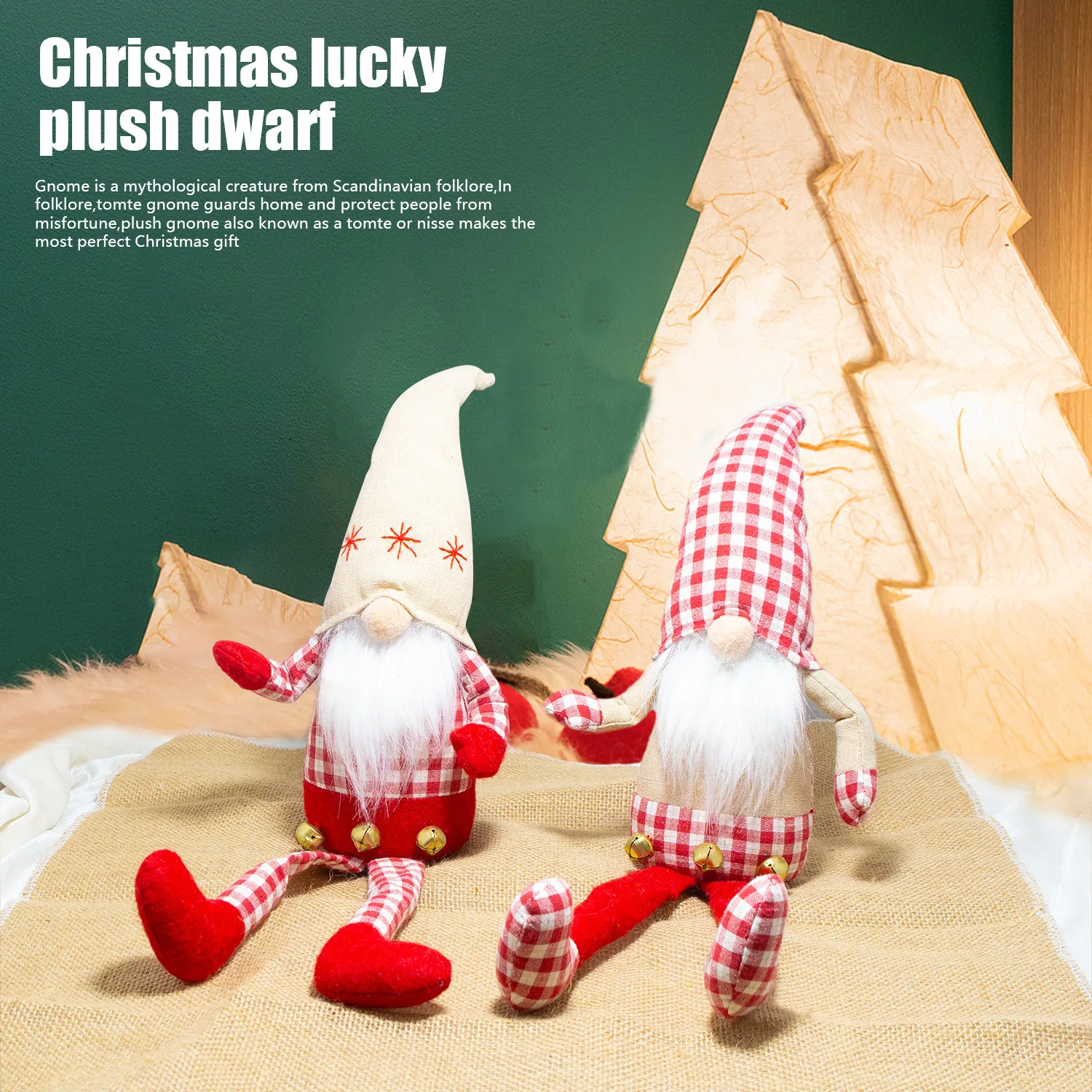 Christmas Plush Toys Plush Gnome Doll Ornament Faceless Doll Dwarf Doll Decoration