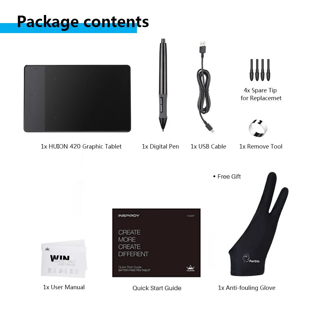 Huion 420 professional china touch cheap bank signature  Digital Drawing Graphic Tablet