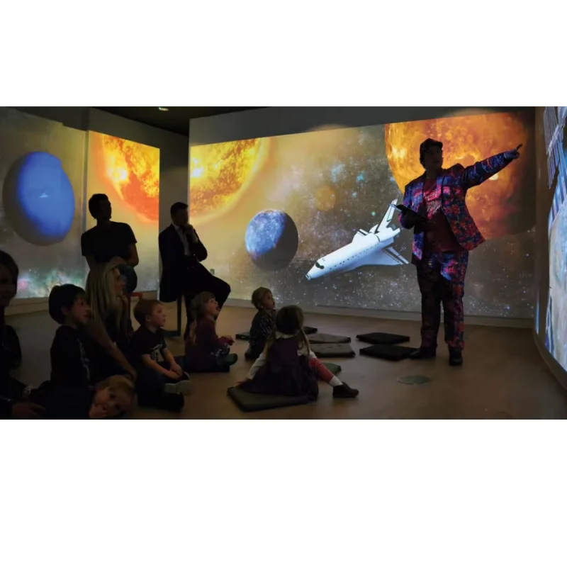 Full 360 Degree 3D Holographic Interactive Wall Projection Software Immersive System