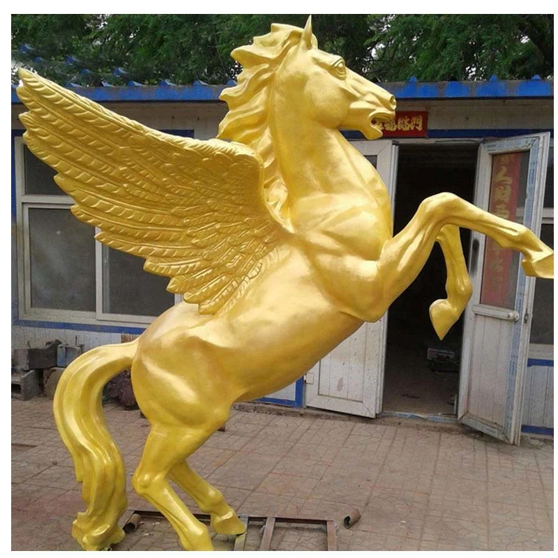  Большая бронзовая статуэтка лошади для
