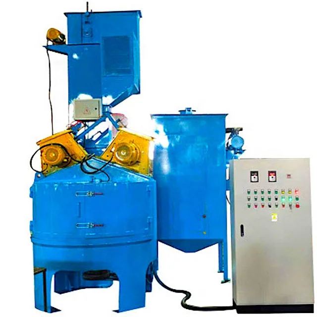 Rotating table type shot blasting machine derusting cleaning machine