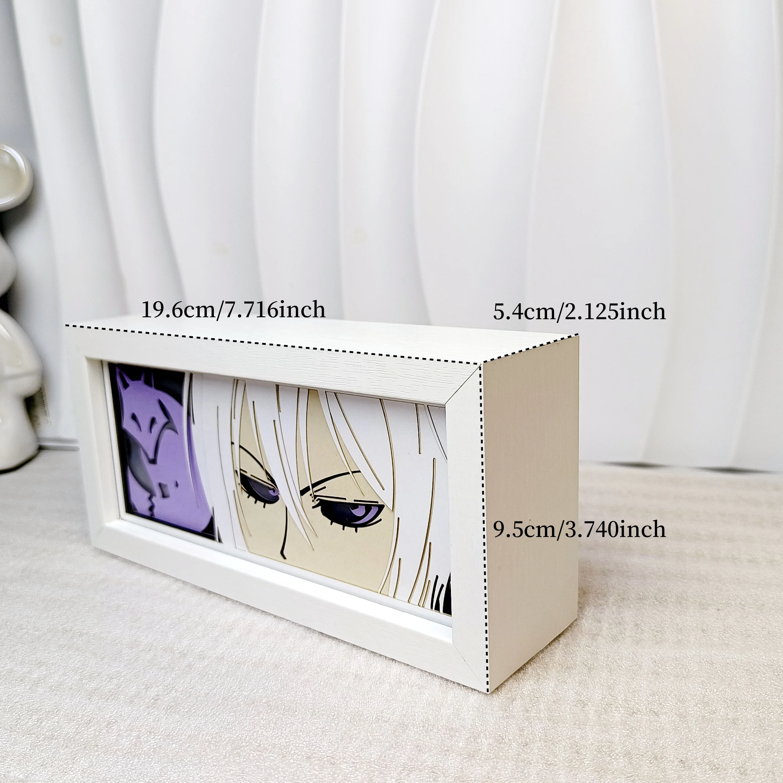 Anime 3D Shadow Lamp Manga Night Light Laser Carving Paper Lamp Light Box Table Lamp Room Decoration Perfect for Party and Gift
