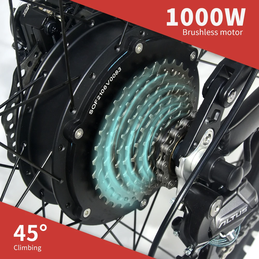 High quality 1000W electric bike 27.5' 48V 17Ah 750w 500w 21/27 speed electric mountain bike full suspension city ebike