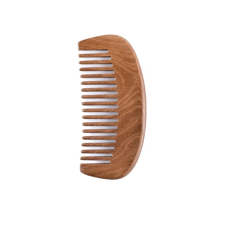 Hot sale hair wood comb customized size bristle wooden comb hair brush wood handle round comb
