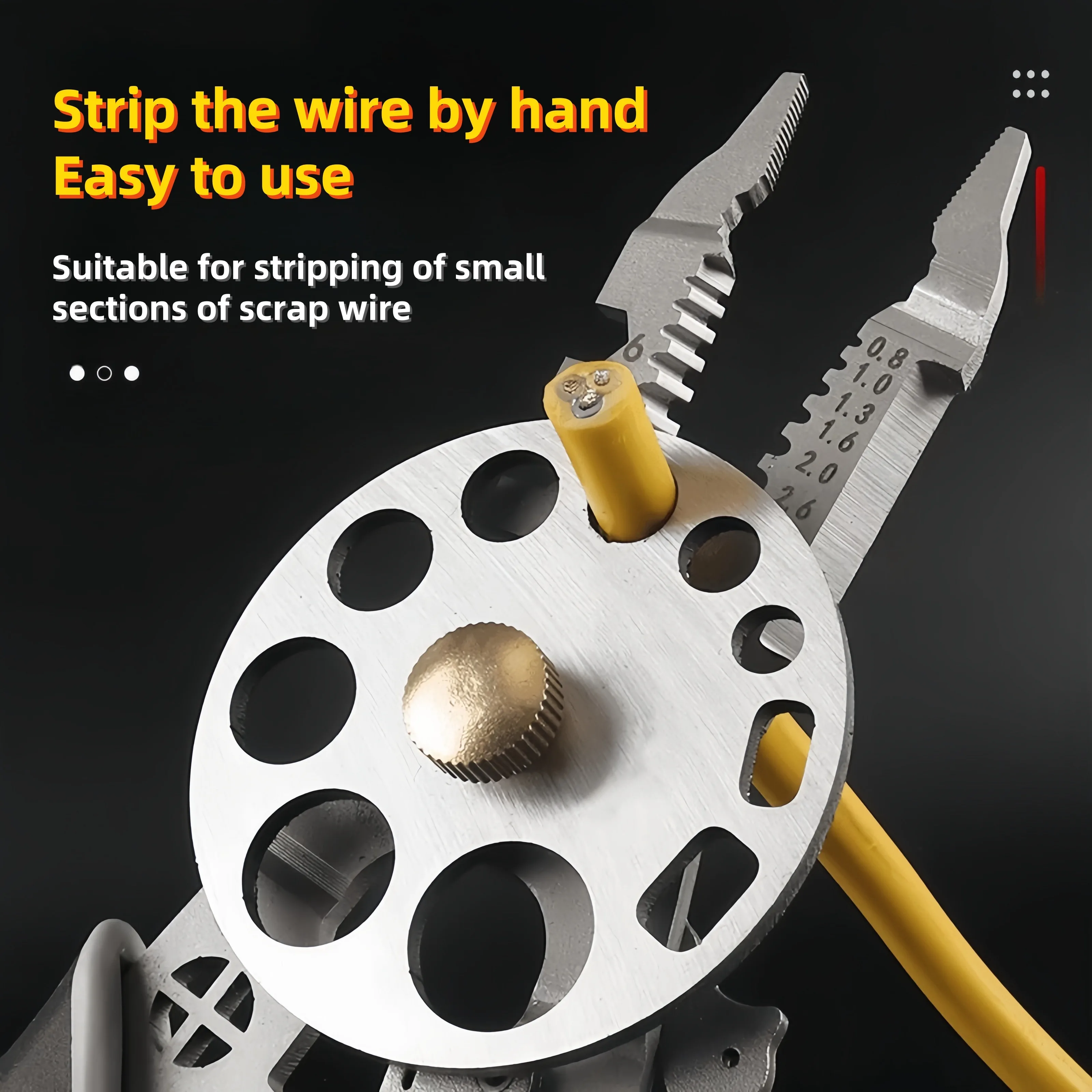 New Stainless steel multi-function electrician wire stripper winding, trimming, stripping, pressing