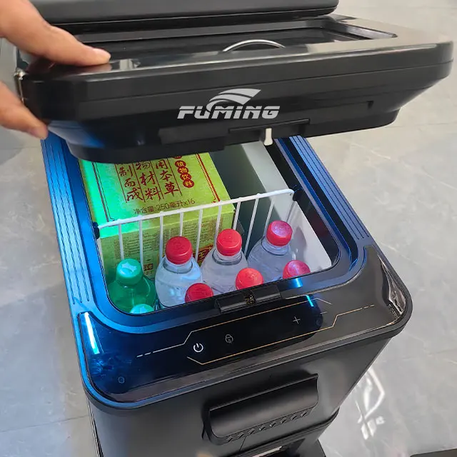 Suitable for Mercedes Benz Sprinter car center console upgrade and modification, armrest refrigerator compressor cooling