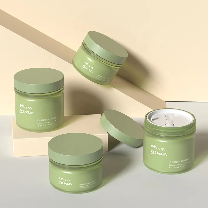 Amazing Design Cosmetic Packaging 200ML 300ML Bath Salt Container/Body Scrub Jar Bottle For Skincare