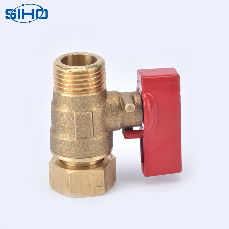 1/2 inch good quality brass ball valve with connector